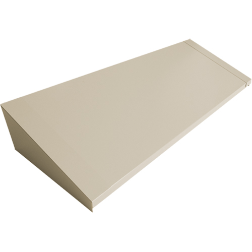 Dessus inclin&eacute; pour casiers robustes enti&egrave;rement soud&eacute; Concorde, Bloc de 4, 18" p x 48" la x 6" ha, Beige, Acier Ontario Packaging