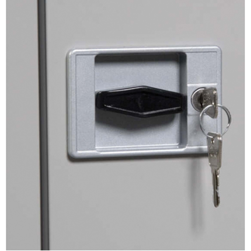 Armoires de rangement Hi-Boy profondes, Acier, 4 Tablettes, 72" h x 36" la x 24" P, Charbon Ontario Packaging