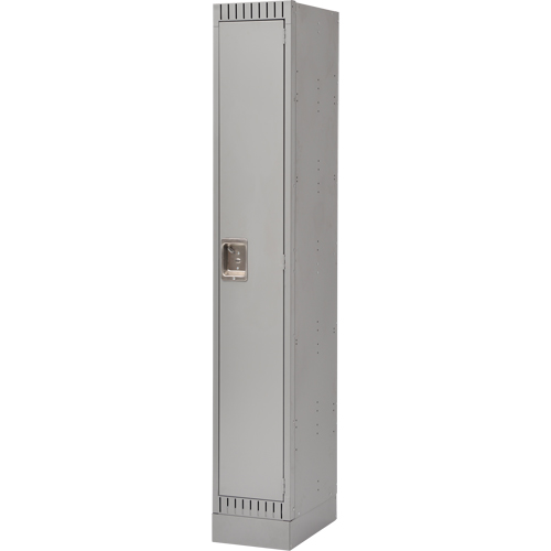 Lockers, 12" x 18" x 76", Steel, Grey, Knocked Down Ontario Packaging