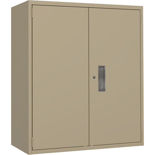 Lo-Boy Storage Cabinet, Steel, 2 Shelves, 40" H x 36" W x 18" D, Beige Ontario Packaging