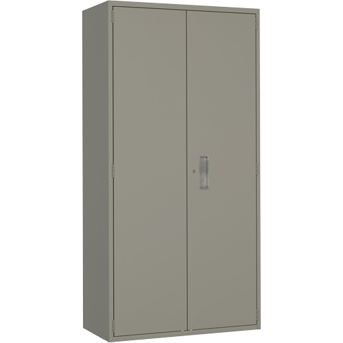 Armoire de rangement Hi-Boy, Acier, 4 Tablettes, 72" h x 36" la x 18" P, Gris Ontario Packaging