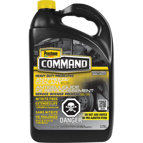Command&reg; Heavy-Duty Nitrate-Free Extended Life 50/50 Antifreeze/Coolant, 3.78 L, Jug Ontario Packaging