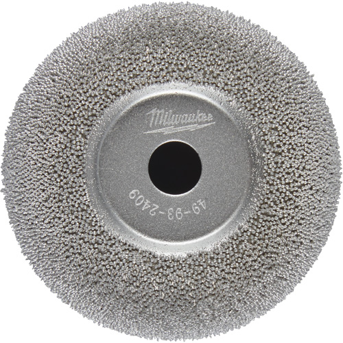Meule &agrave; polir &agrave; contour &eacute;vas&eacute; 2-1/2" pour ponceuse pour pneus &agrave; basse vitesse M12 Fuel Ontario Packaging