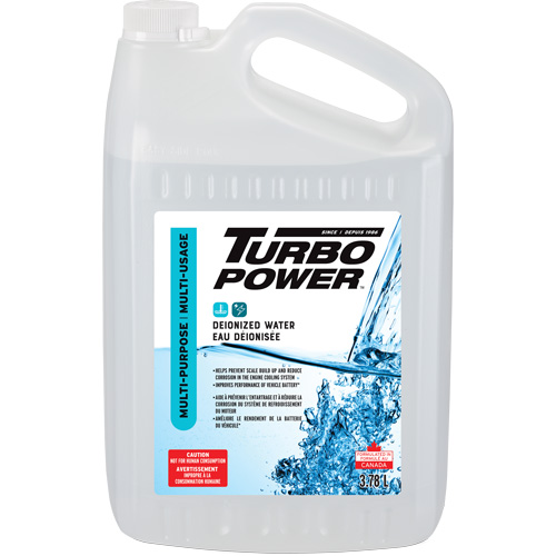 Turbo Power Multi-Purpose Deionized Water, Jug Ontario Packaging