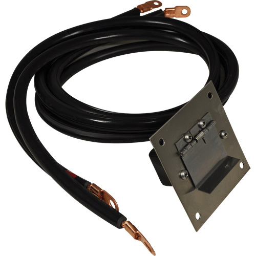 Plug-In Polarized Stainless Steel Socket Panel, 4 AWG, 5' Cable Ontario Packaging