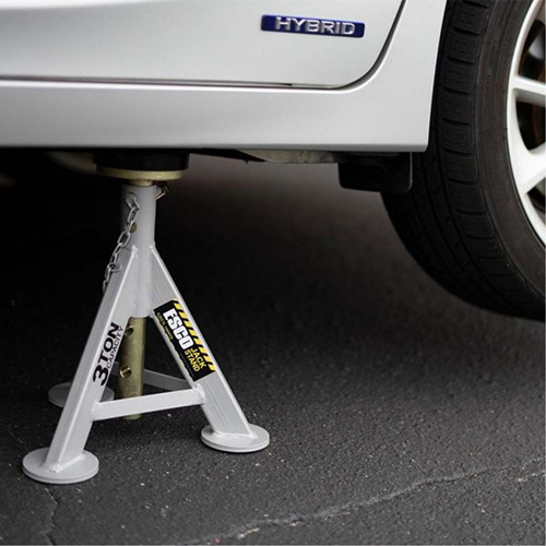 Performance Shorty Low Profile Jack Stands, 3 tons Capacity, 11" - 17" H Ontario Packaging