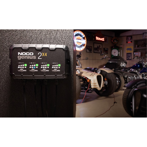 Genius&reg; 2X4 4-Bank, 8-Amp Battery Charger Ontario Packaging