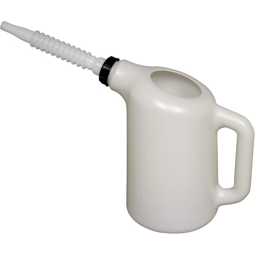 Distributeur dhuile avec bec blanc, Plastique, Capacit&eacute; de 6 pintes Ontario Packaging