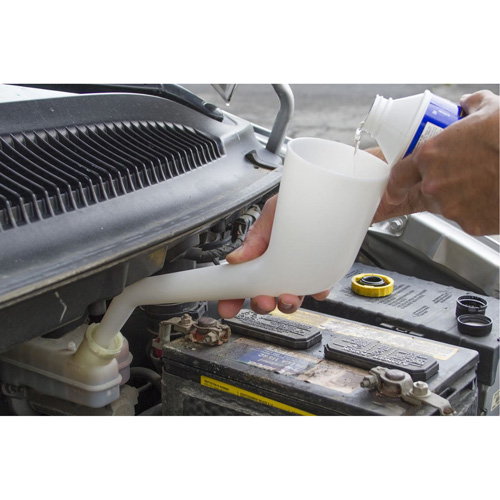 Entonnoir translucide &agrave; angle droit, Plastique Ontario Packaging