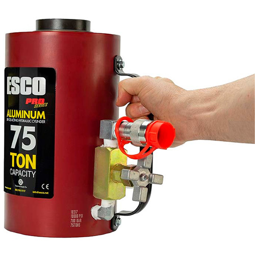 Heavy-Duty Hydraulic Cylinder, 6" Stroke, 75 Ton(s) Capacity, 10000 PSI Ontario Packaging