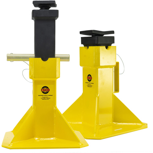 Jack Stands with Adjustable Screw Top Saddle, Locking Pin, 15-1/2" - 20-1/2" H Ontario Packaging