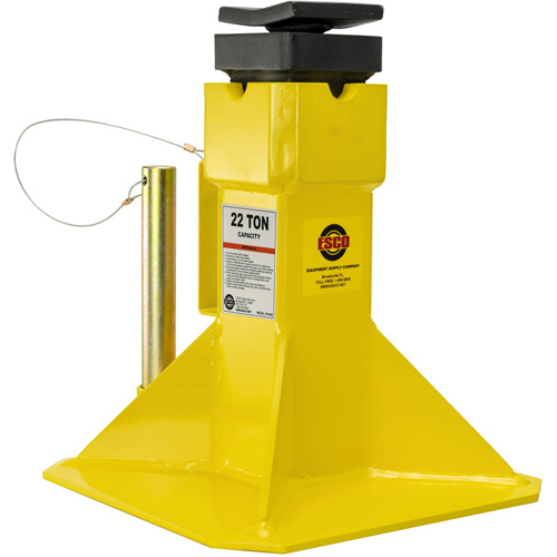 Jack Stands with Adjustable Screw Top Saddle, Locking Pin, 15-1/2" - 20-1/2" H Ontario Packaging