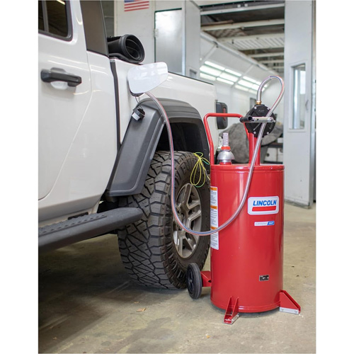 25-Gallon Steel Fuel Caddy with 2-Way Rotary Pump Ontario Packaging