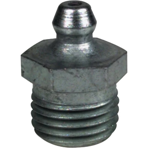 Straight Extra-Short Grease Fitting, Steel, 0.25 NPT Thread Ontario Packaging