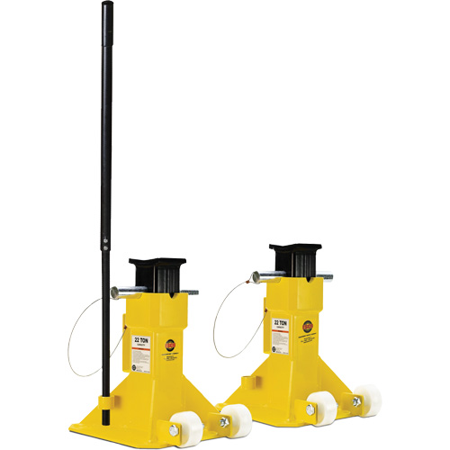 Cric EZ-Wheel, Tige verrouillable, Capacit&eacute; de 22 tonnes, 13-1/2" - 20" h Ontario Packaging
