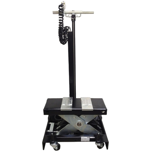 Cric de service de plancher &agrave; profil bas, 12 tonne(s) Capacit&eacute;, 7-1/2" Abaiss&eacute;e, 15" &eacute;lev&eacute;e, Air comprim&eacute;/hydraulique Ontario Packaging