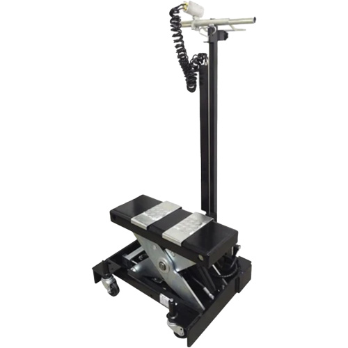 Cric de service de plancher &agrave; profil bas, 12 tonne(s) Capacit&eacute;, 7-1/2" Abaiss&eacute;e, 15" &eacute;lev&eacute;e, Air comprim&eacute;/hydraulique Ontario Packaging