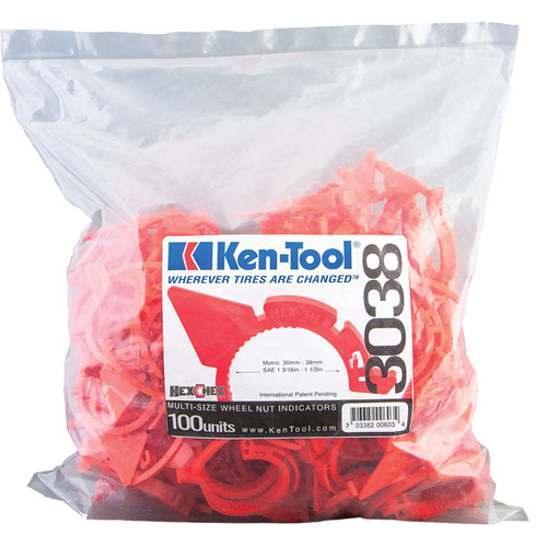 HexChex Multi-Size Loose Wheel Nut Indicator Ontario Packaging