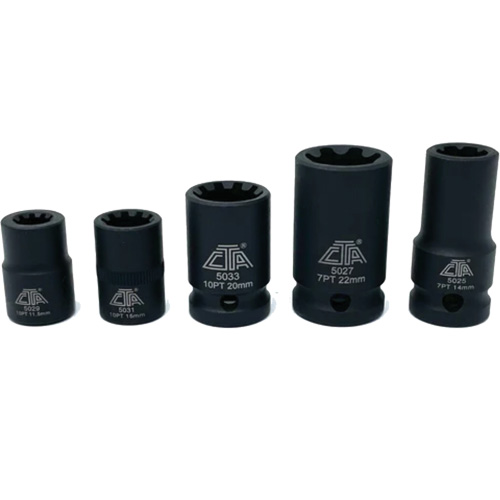 5 Pc. VAG Brake Caliper Socket Set Ontario Packaging