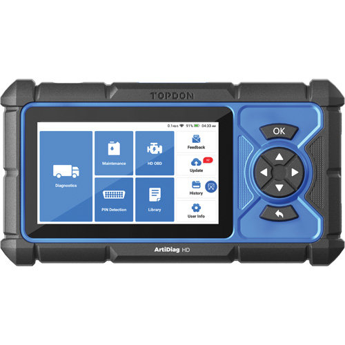 Outil de diagnostic robuste 5" ArtiDiag HD avec fonctions d'entretien Ontario Packaging