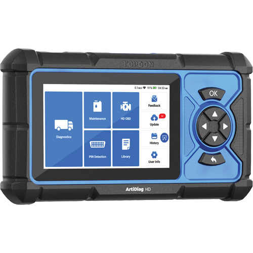 Outil de diagnostic robuste 5" ArtiDiag HD avec fonctions d'entretien Ontario Packaging