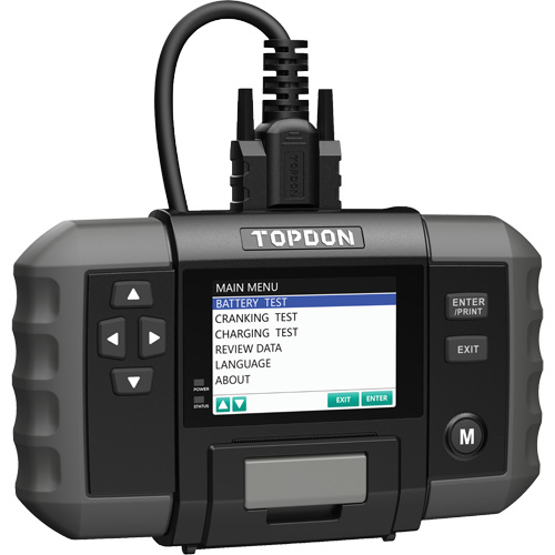 Testeur de batterie 12?V et de syst&egrave;mes 12?V/24?V BT600 avec imprimante int&eacute;gr&eacute;e Ontario Packaging