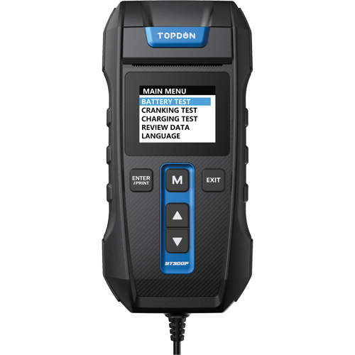 BT300P Battery, Charging & Cranking System Tester with Printer Ontario Packaging