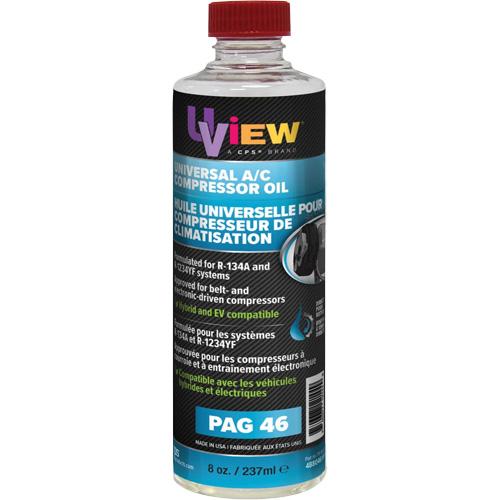 Huile universelle pour climatisation PAG 46, 237 ml, Bouteille Ontario Packaging