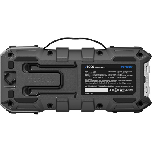 V3000 Jump Starter, Power Bank & Flashlight Ontario Packaging