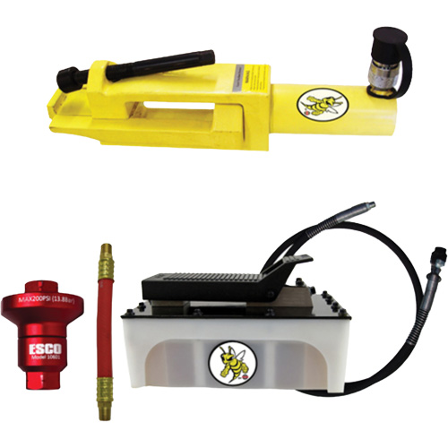 Ensemble de brise-talon pour pneus g&eacute;ants/&eacute;quipement de terrassement Yellow Jackit Ontario Packaging