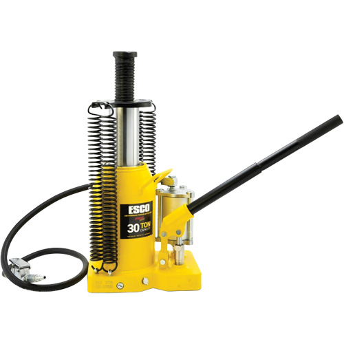 Pro Series  Bottle Jack, 30 tons, Air Hydraulic, 20" Raised Height Ontario Packaging