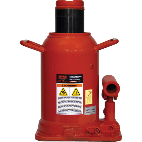 Professional Bottle Jack, 60 Ton(s), 18-11/16" Raised Height Ontario Packaging