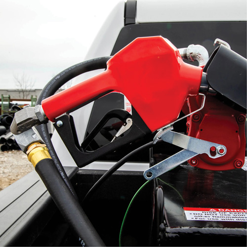Pistolet de distribution automatique rouge pour essence Ontario Packaging