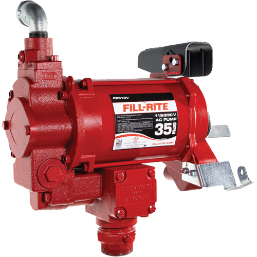 Pompe de transfert de carburant 115/230 V c. a. Ontario Packaging