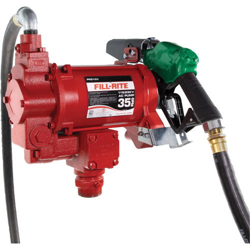 Pompe de transfert de carburant 115/230 V c. a. avec pistolet Ontario Packaging