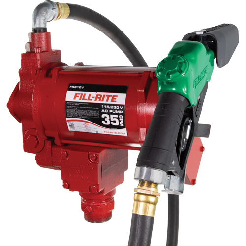 Pompe de transfert de carburant 115/230 V c. a. avec pistolet Ontario Packaging