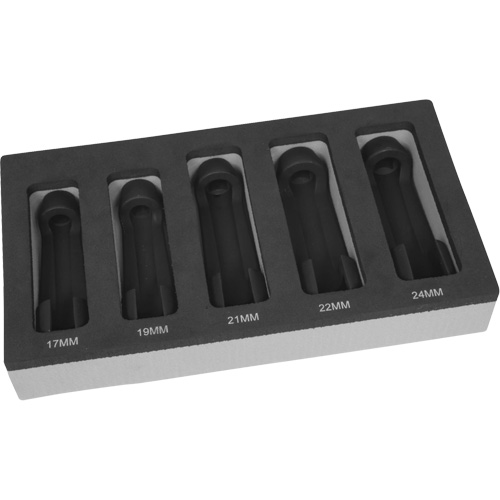Jeu de 5 douilles pour conduites avec plateau en mousse Ontario Packaging