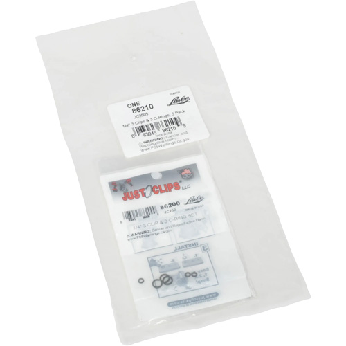 1/4" Clips & O-Rings Set - Bulk Ontario Packaging