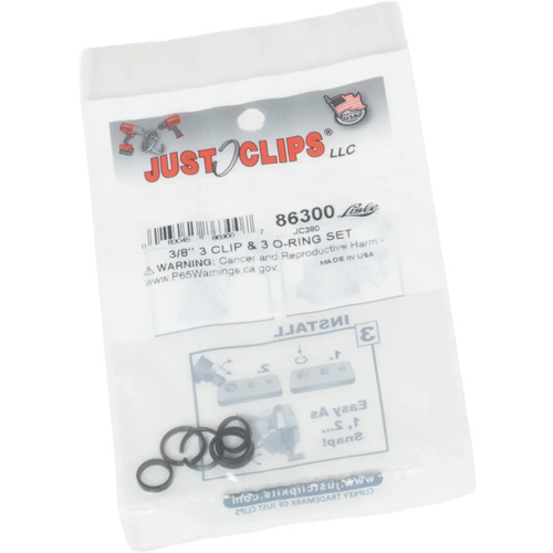 3/8" Clips & O-Rings Set Ontario Packaging