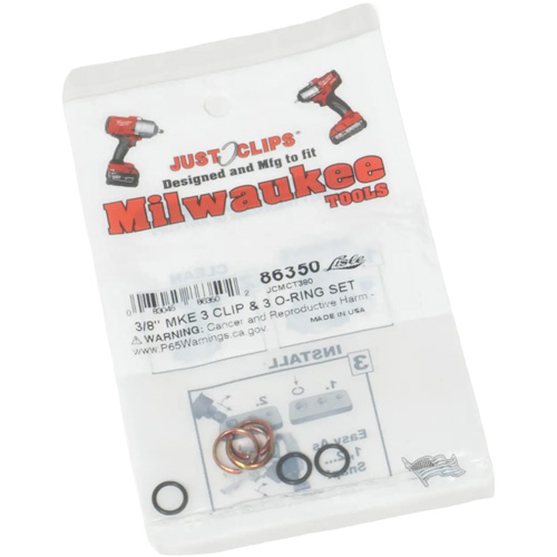 3/8" Clips & O-Rings Set for Milwaukee Ontario Packaging