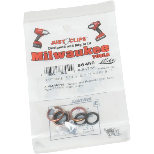 1/2" Clips & O-Rings Set for Milwaukee Ontario Packaging