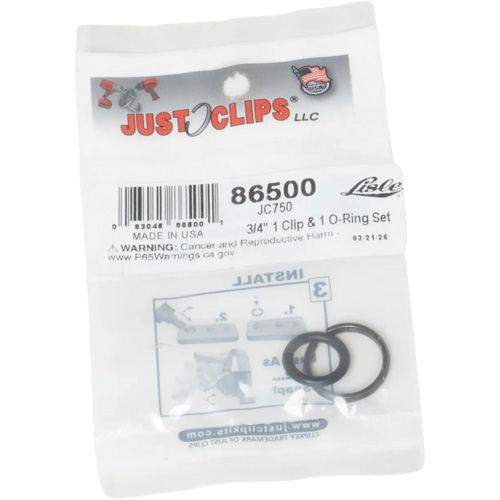 3/4" Clip & O-Ring Set Ontario Packaging