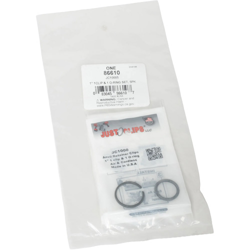 1" Clips & O-Rings Set - Bulk Ontario Packaging