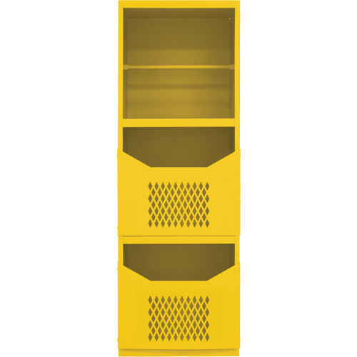 Armoire pour le contr&ocirc;le des d&eacute;versements, 1 Tablettes, 72" h x 24" la x 24" p, Acier, Jaune Ontario Packaging
