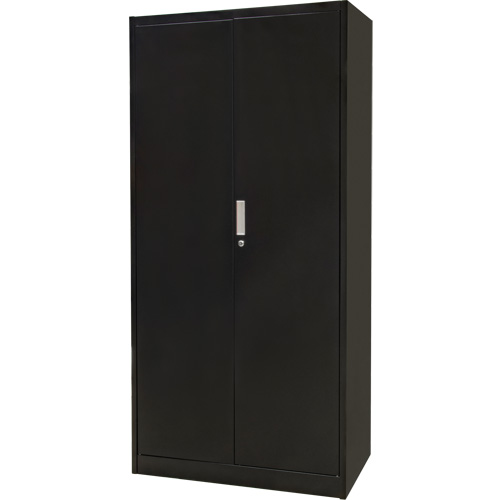 Combination Storage Cabinet, 36" W x 18" D x 72" H, Black Ontario Packaging