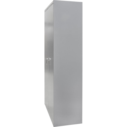 Wardrobe Storage Cabinet, Steel, 36" W x 18" D x 72" H, Grey Ontario Packaging