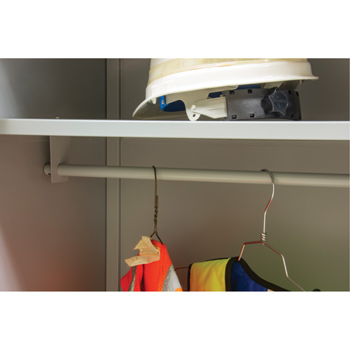 Wardrobe Storage Cabinet, Steel, 36" W x 18" D x 72" H, Grey Ontario Packaging