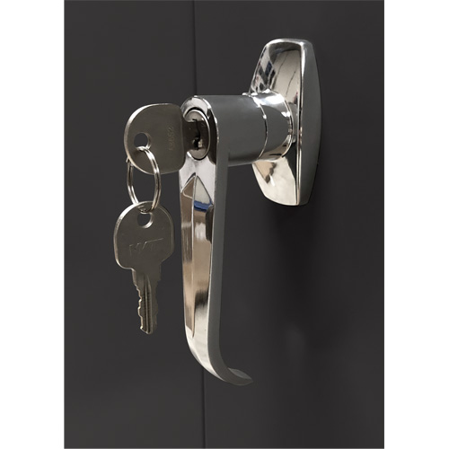 Armoire d'entreposage, Acier, 4 Tablettes, 66" h x 30" la x 15" P, Noir Ontario Packaging