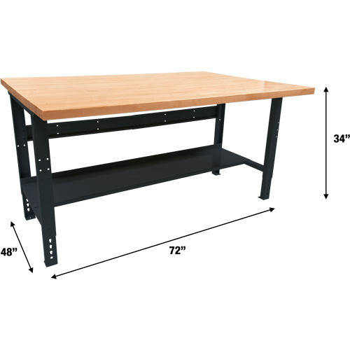 &eacute;tabli modulaire industriel, Cap 1000 lb, 72" la x 48" p Ontario Packaging