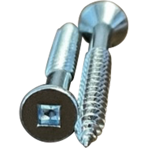 Flat SOC Wood Screws, #10 x 2" L, Zinc Plated Ontario Packaging